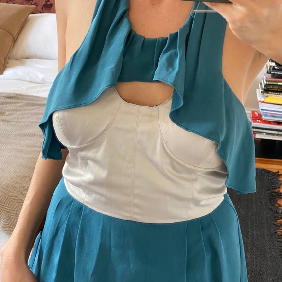 Vena Cava Silk Halter / Bustier Top Size 4 - Picture 4 of 7